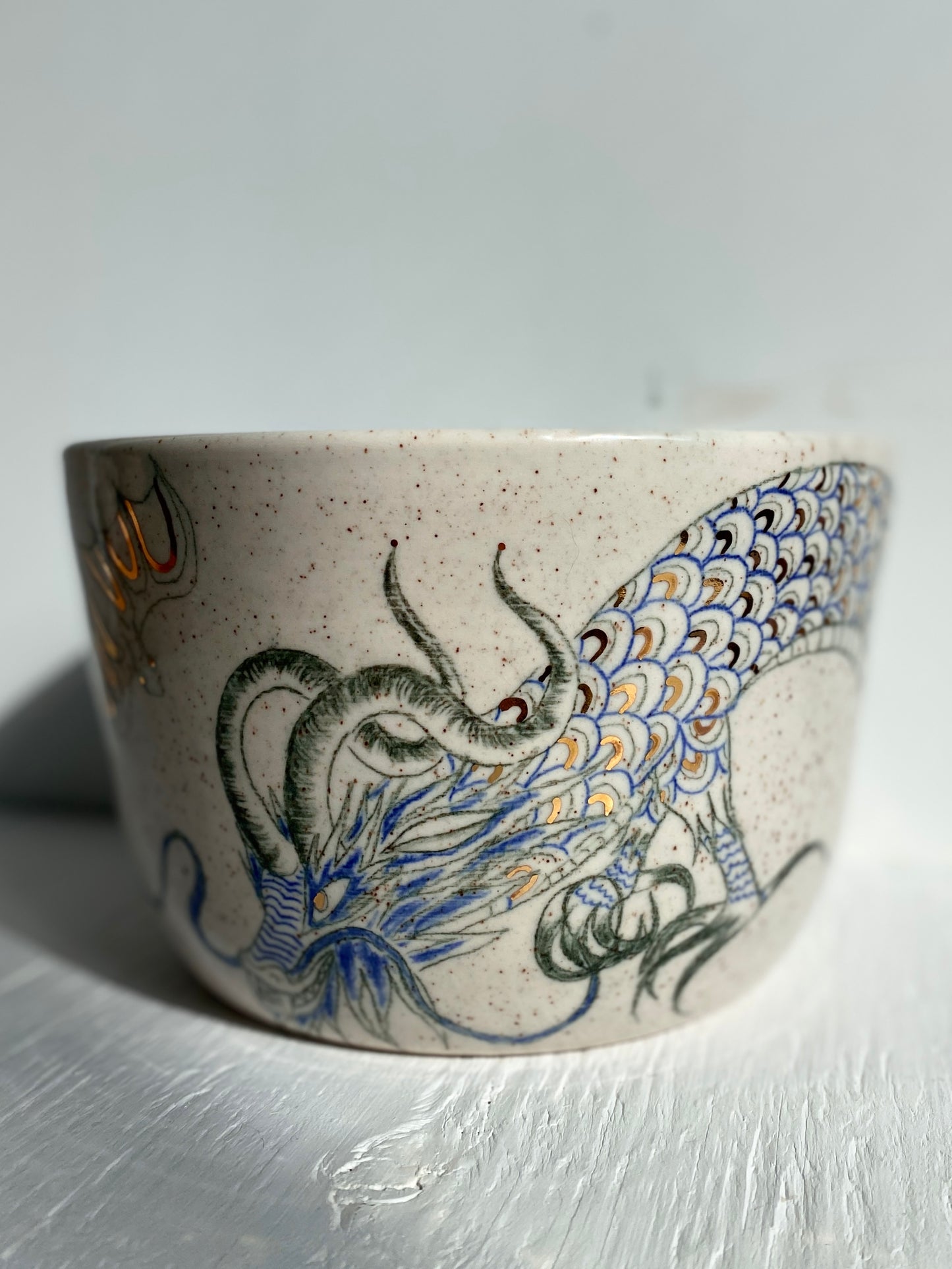 Large Blue Dragon Bowl *SECOND*