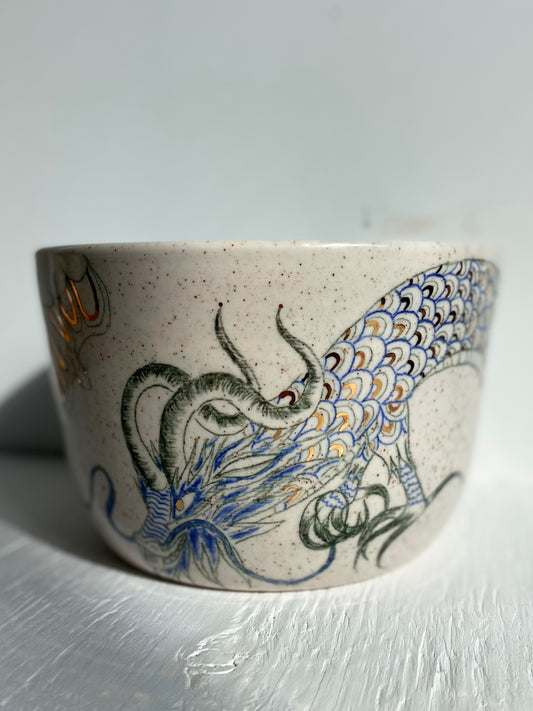 Large Blue Dragon Bowl *SECOND*
