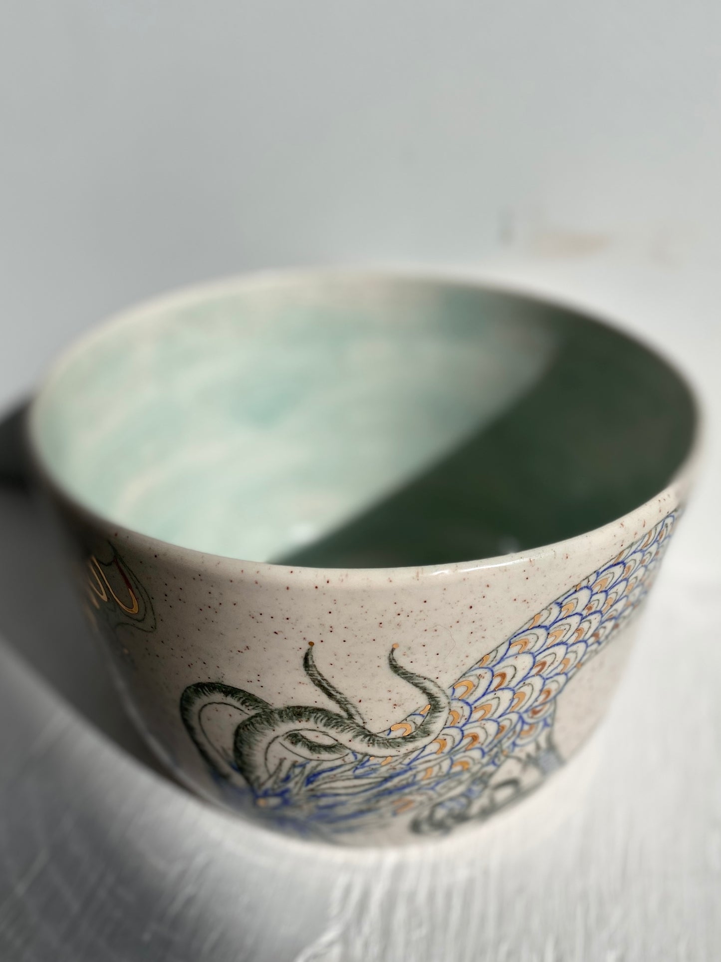 Large Blue Dragon Bowl *SECOND*