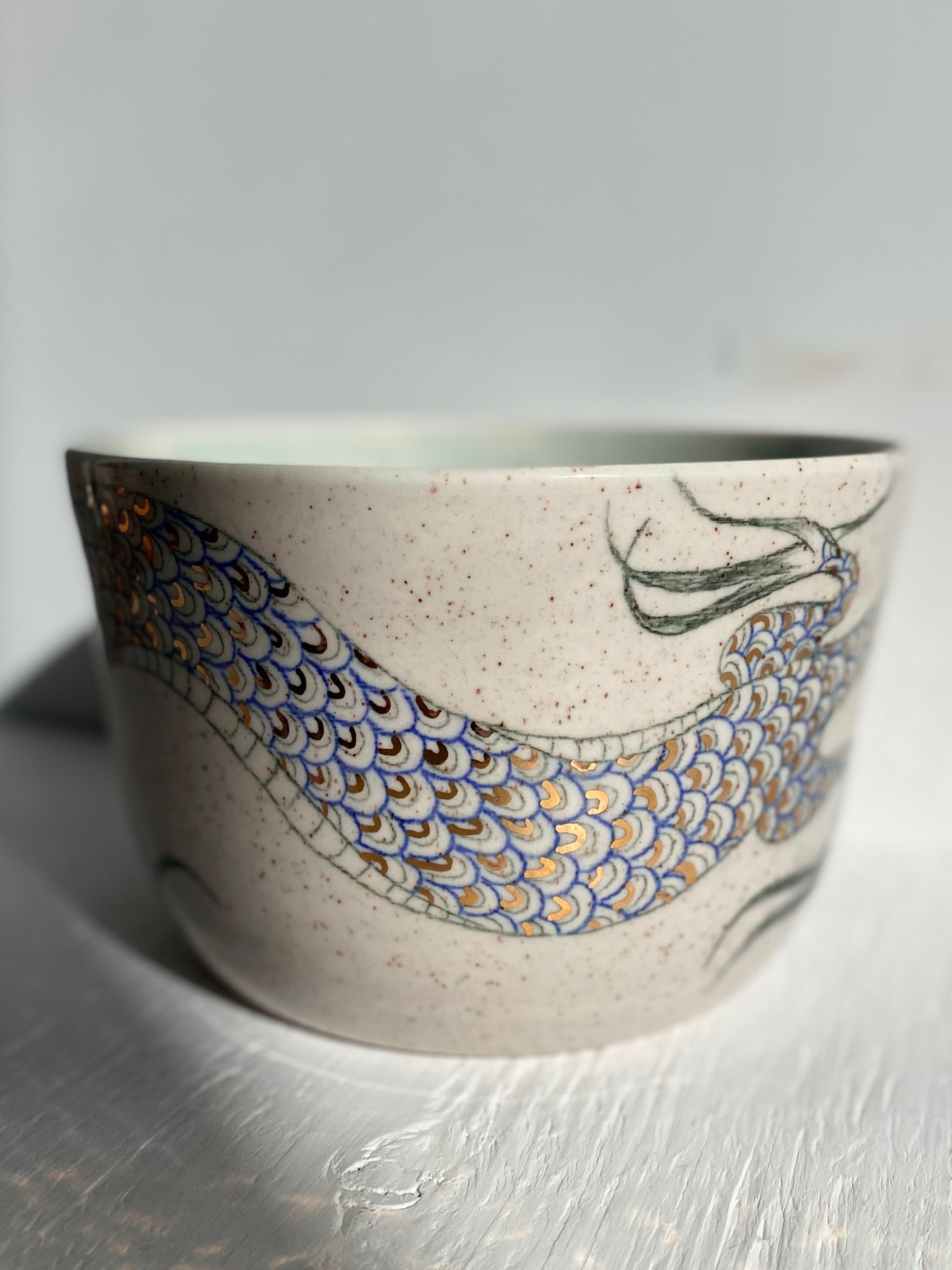 Large Blue Dragon Bowl *SECOND*