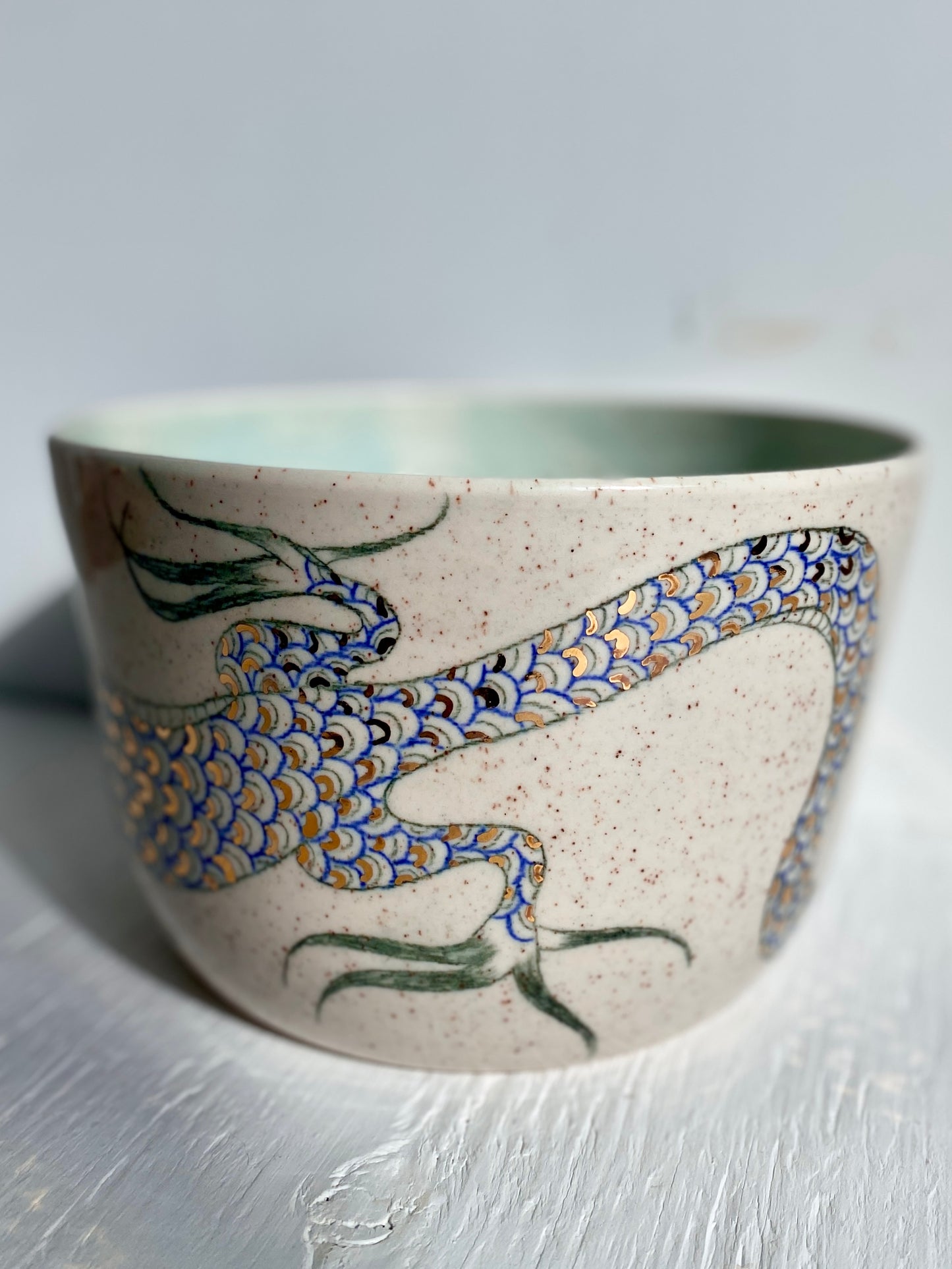 Large Blue Dragon Bowl *SECOND*