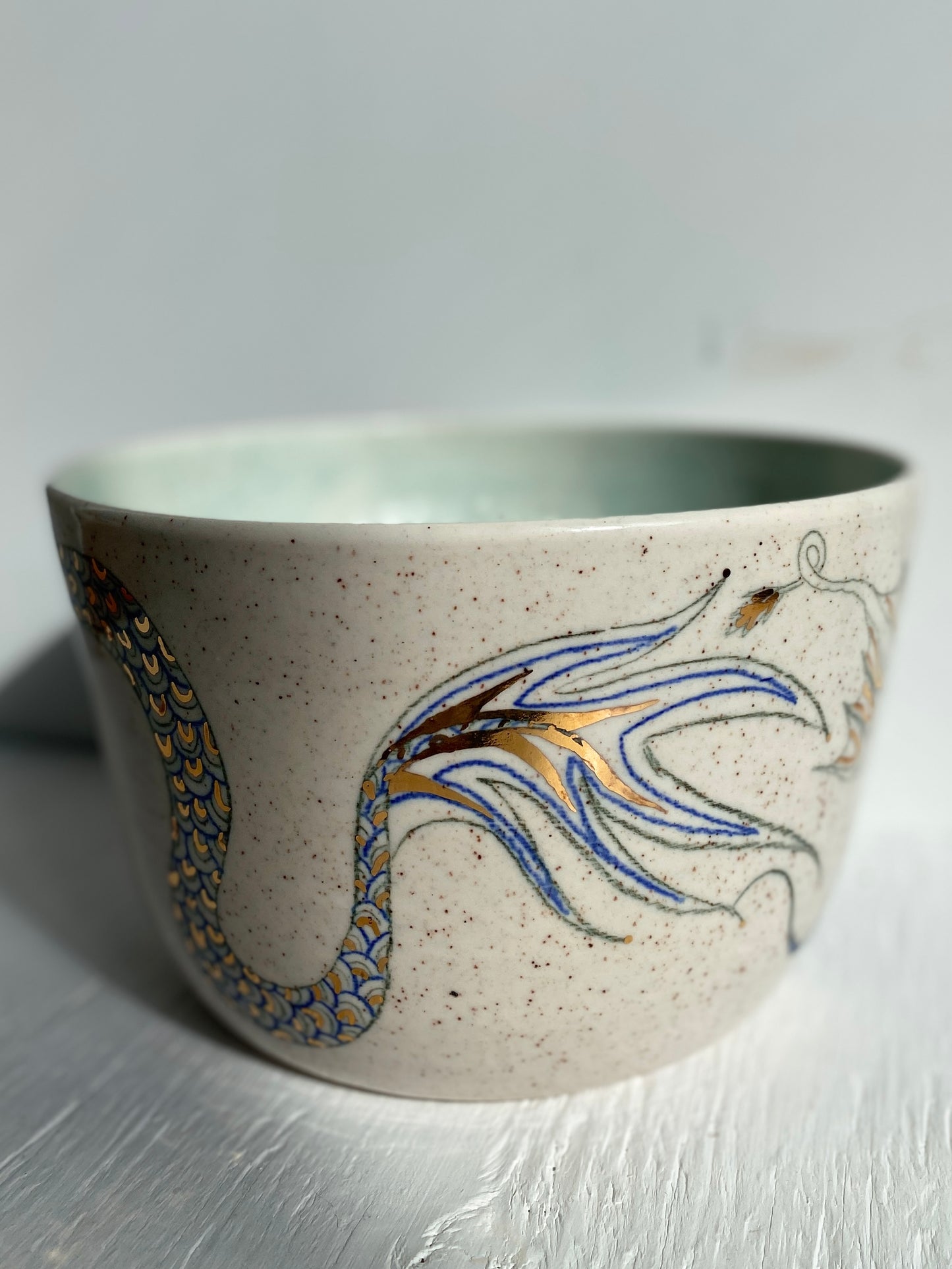Large Blue Dragon Bowl *SECOND*