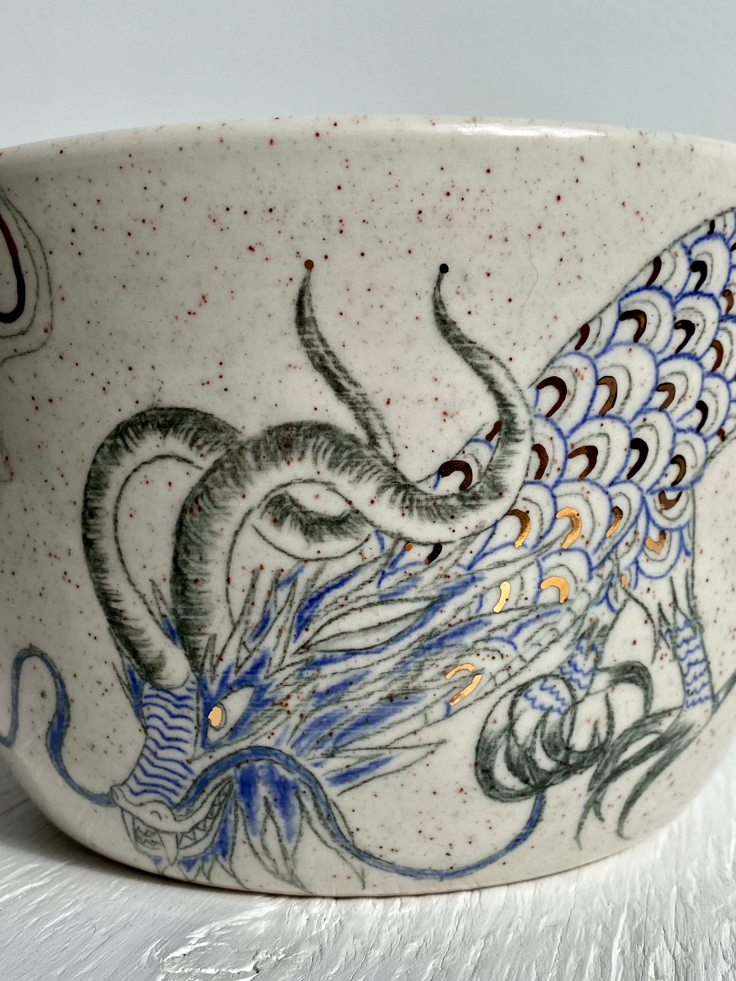 Large Blue Dragon Bowl *SECOND*